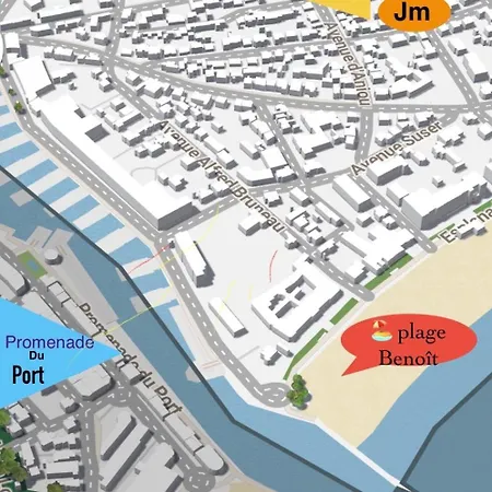 Apartment Appt, Terrasse ,velo , Plages & Port A Proximite , Idealement Bien Situe, Dernier Etage